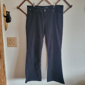 Talbots Signature Boot Corduroy Pant Navy Blue XL Extra Large 14 P
